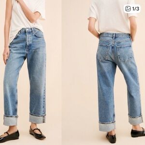 AGOLDE Fran Cuffed Jeans